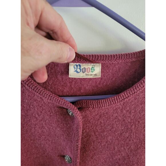 Vintage Boos Wool Sweater Cardigan Made in Austria Absolutely Perfect Condition - Picture 3 of 14